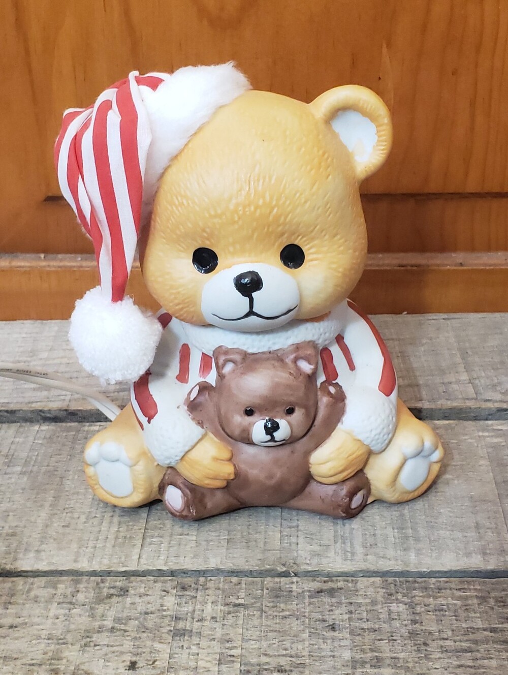 House Of Lloyd 1987 Teddy Bear Nightlight Nursery Christmas Around The World